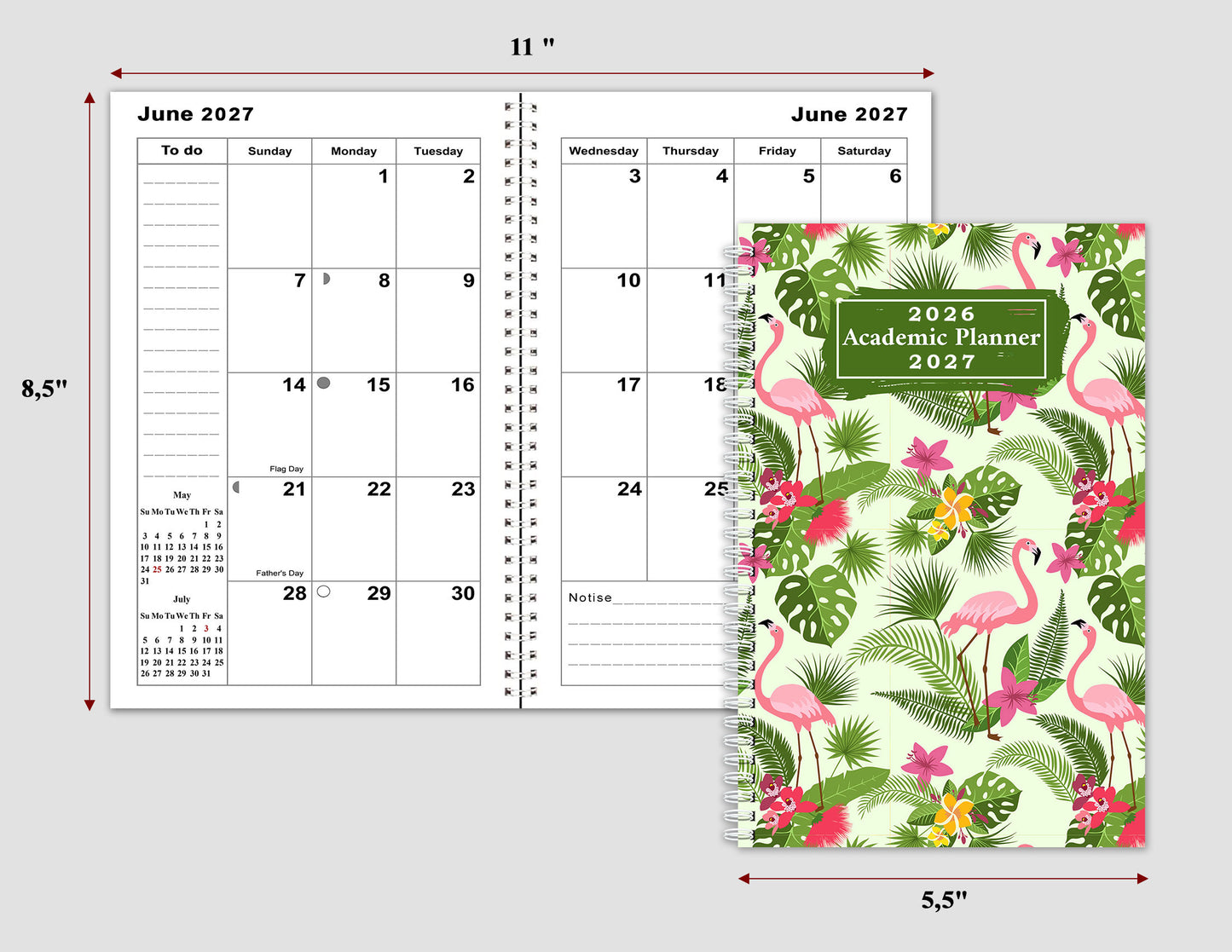 2026-2027 Student Academic Planner Calendar - School College Weekly Agenda #09