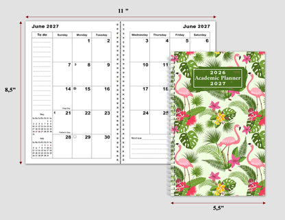 2026-2027 Student Academic Planner Calendar - School College Weekly Agenda #09