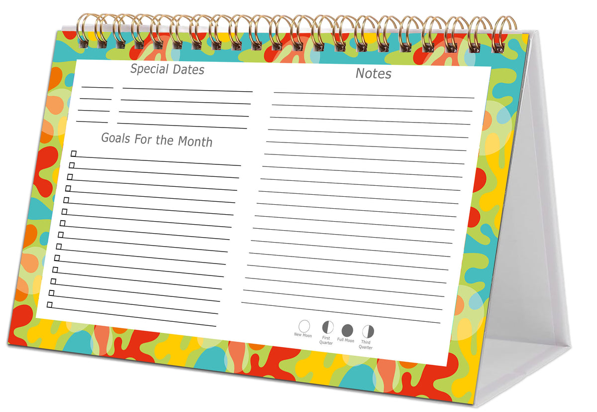 2027-12 Months Desk Calendar Desktop Planner with To-Do List & Notes 03