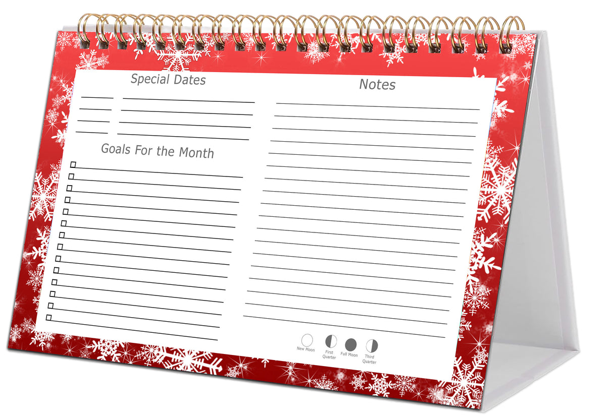 2027-12 Months Desk Calendar Desktop Planner with To-Do List & Notes 08