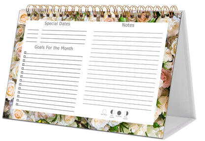 2026-2027 18 Months Standing Flip Desk Calendar Desktop Planner 013