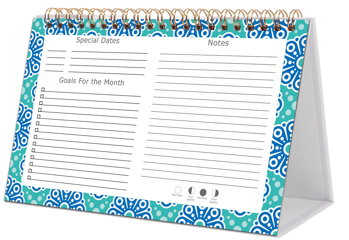 2026-2027 18 Months Standing Flip Desk Calendar Desktop Planner 015