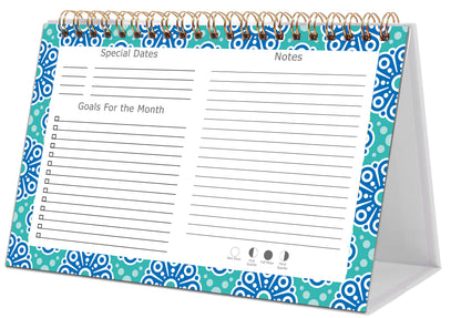 2026-2027 18 Months Standing Flip Desk Calendar Desktop Planner 015