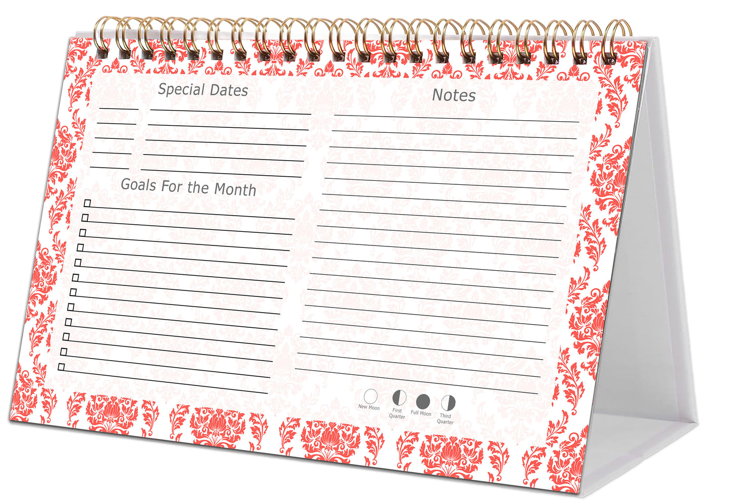 2027-12 Months Desk Calendar Desktop Planner with To-Do List & Notes 018
