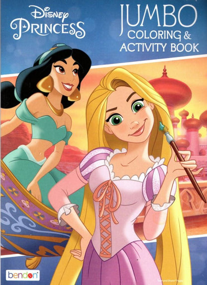 Disney Princess - Jumbo Coloring & Activity Book (Set of 4 Books)