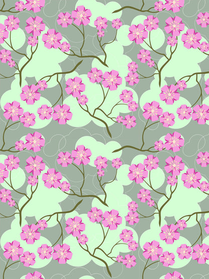 Magnetic Locker Wallpaper (Full sheet Magnetic) - Remove & Reuse Decorative Vinyl - Pack of 3 Sheets (Flowers) (vg 031)