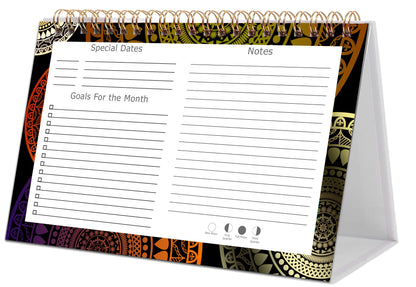 2026-2027 18 Months Standing Flip Desk Calendar Desktop Planner 016