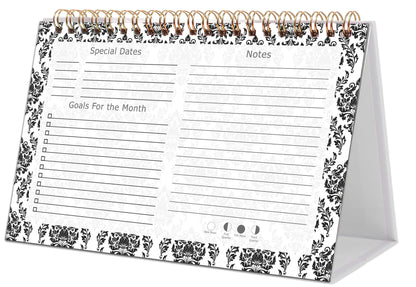 2027-12 Months Desk Calendar Desktop Planner with To-Do List & Notes 019