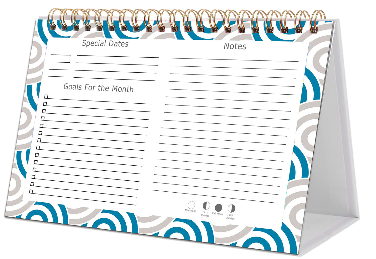 2027-12 Months Desk Calendar Desktop Planner with To-Do List & Notes 04