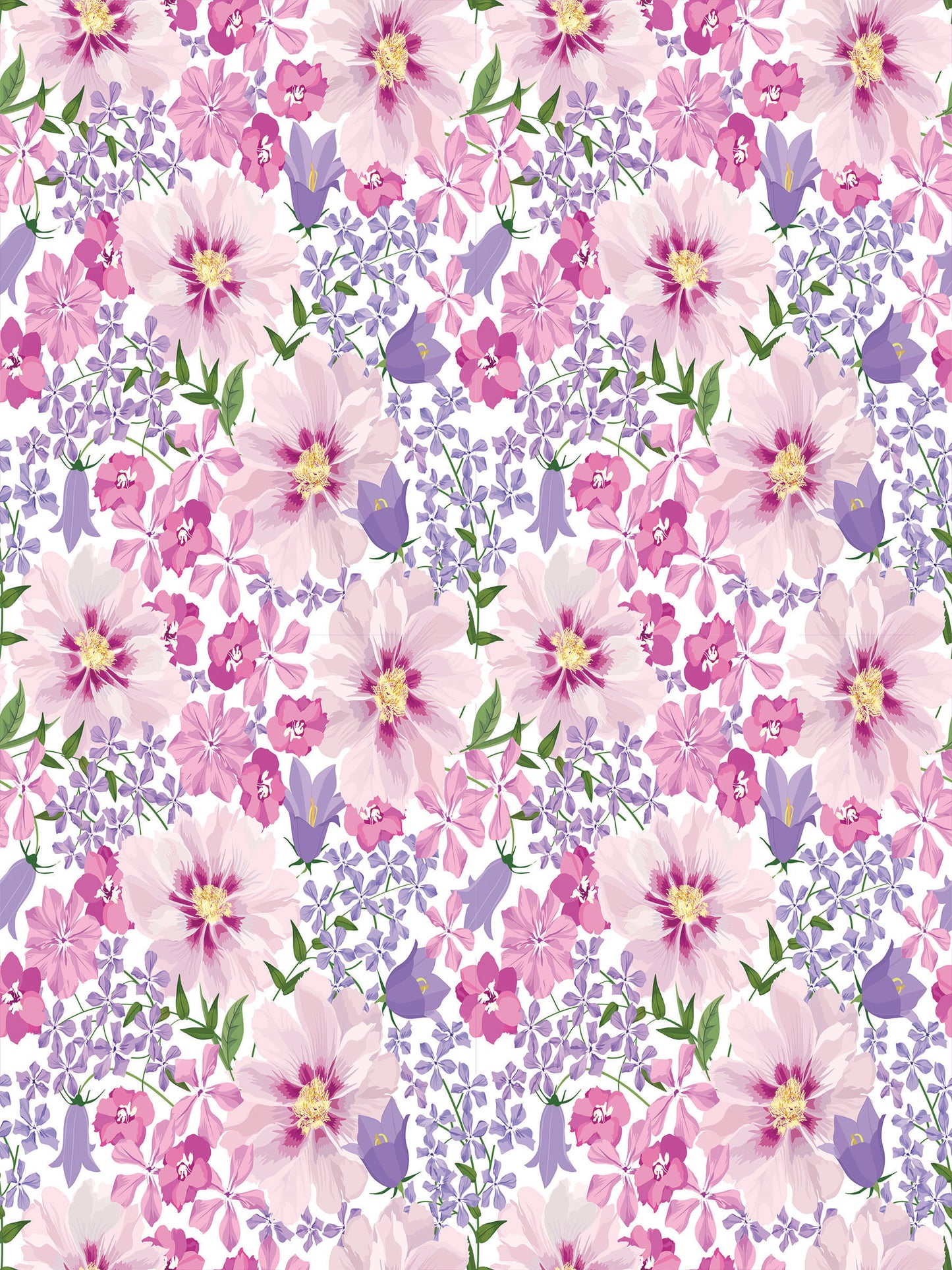 Magnetic Locker Wallpaper - Pack of 3 Sheets - (Flowers vg07)