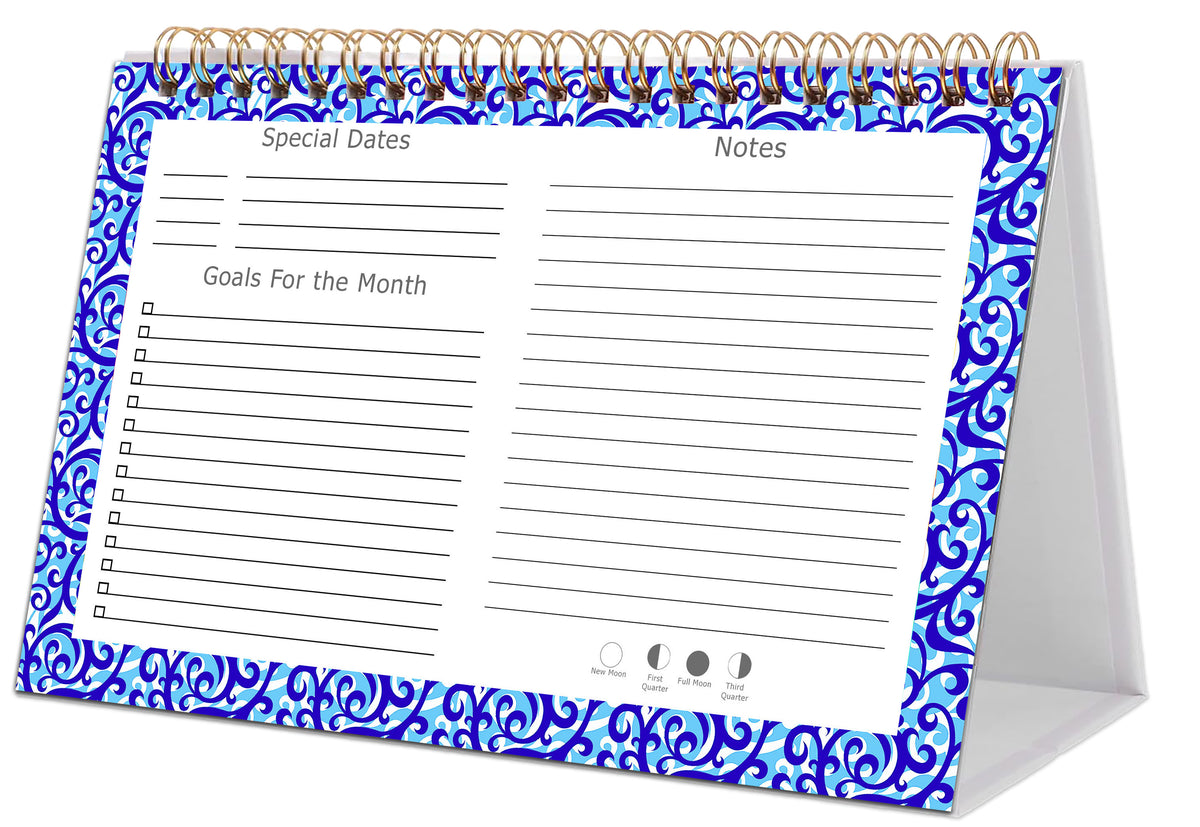 2026-2027 18 Months Standing Flip Desk Calendar Desktop Planner 07