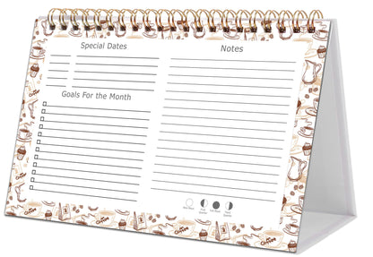 2026-2027 18 Months Standing Flip Desk Calendar Desktop Planner 020