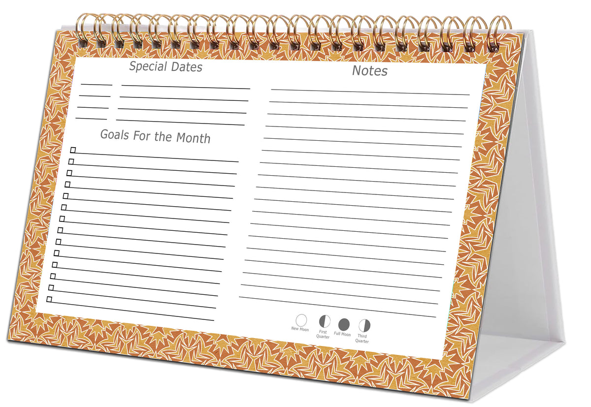 2026-2027 18 Months Standing Flip Desk Calendar Desktop Planner 09