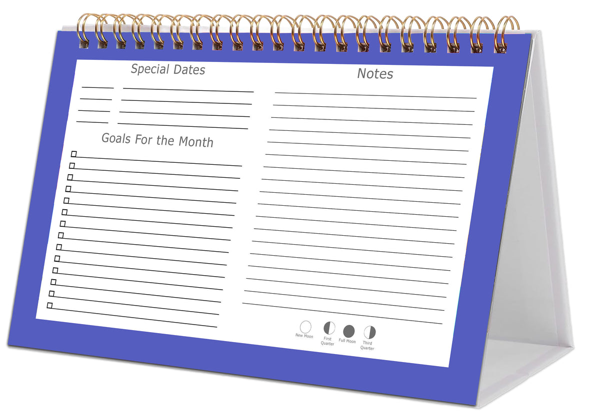 2027-12 Months Desk Calendar Desktop Planner with To-Do List & Notes 05