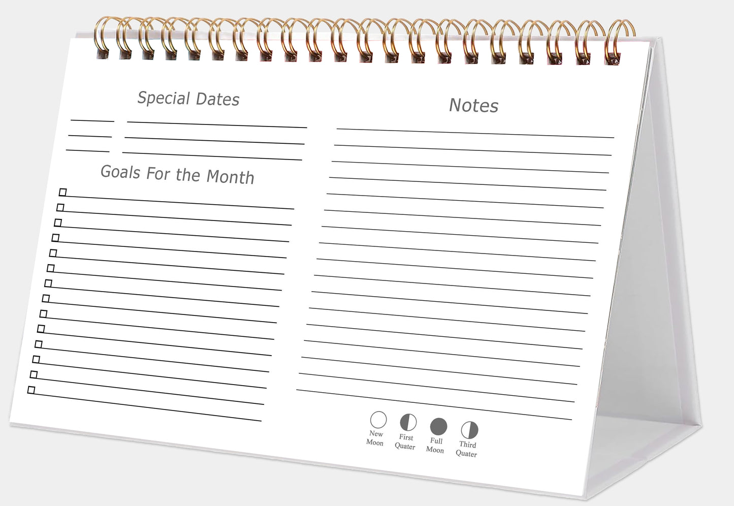 2026-12 Months Desk Calendar Desktop Planner with To-Do List (Cupcakes)