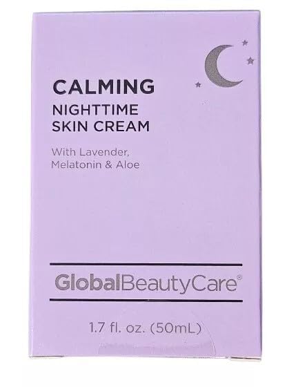 Calming Nighttime Skin Cream, 1.7 fl oz, Lavender, Melatonin, Aloe, 2 Pack