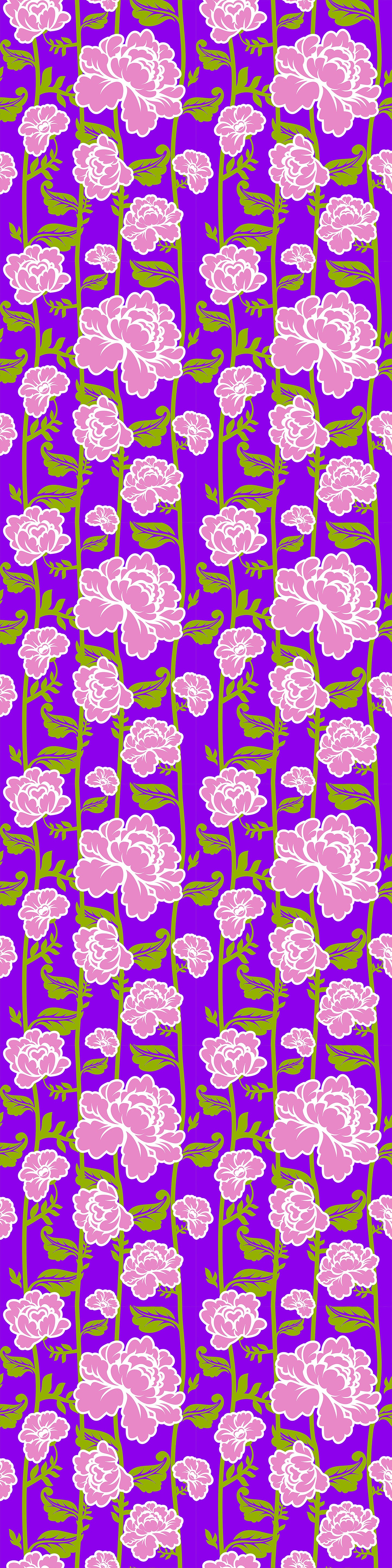 Magnetic Locker Wallpaper - Pack of 3 Sheets - (Flowers) (vg 016)
