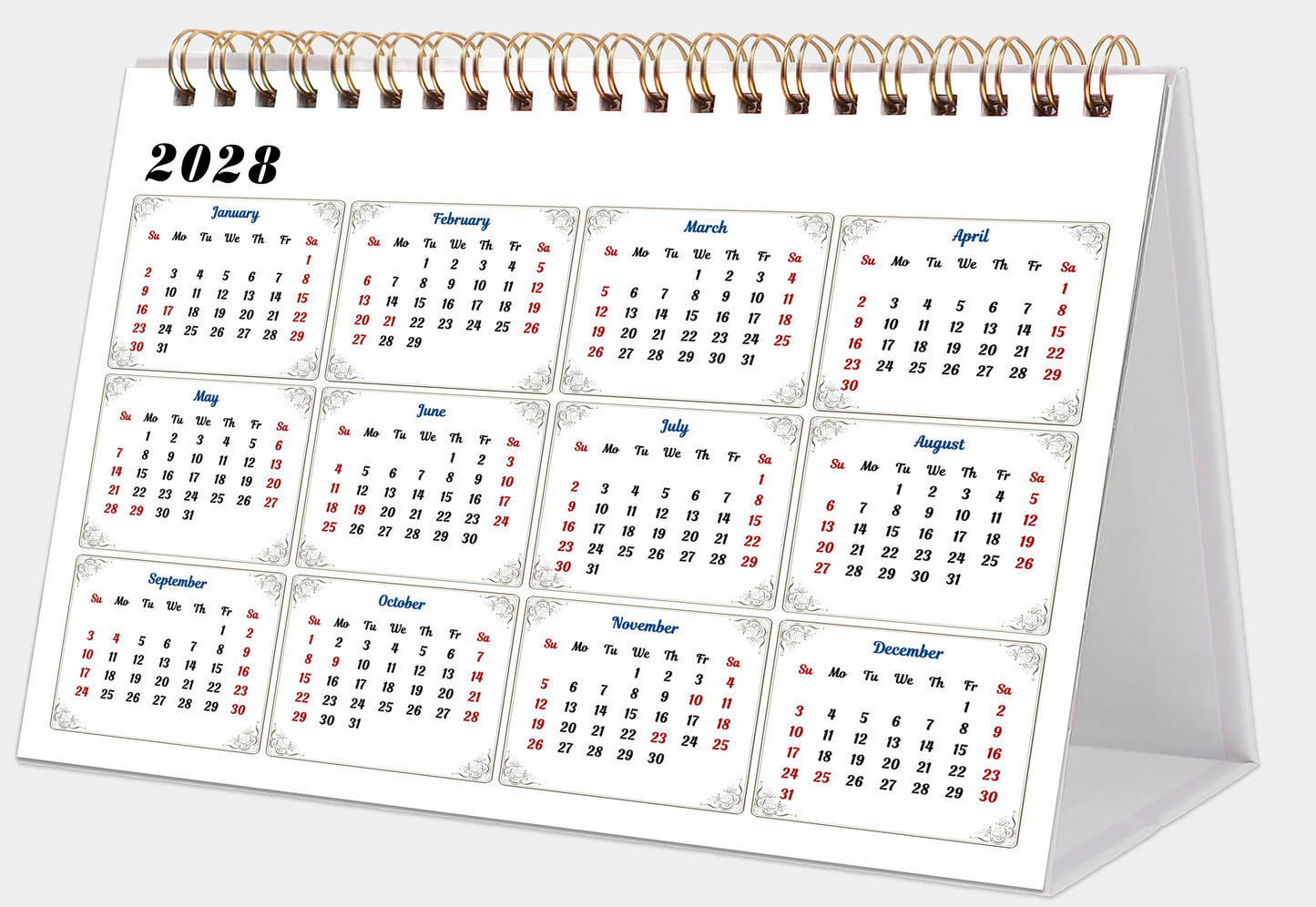 2027-12 Months Desk Calendar Desktop Planner with To-Do List (Basketball)