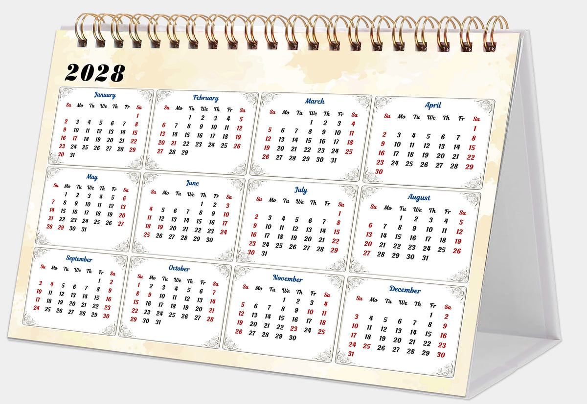 2027-12 Months Desk Calendar Desktop Planner with To-Do List (Fruits & Berries)