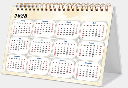 2027-12 Months Desk Calendar Desktop Planner with To-Do List (Fruits & Berries)