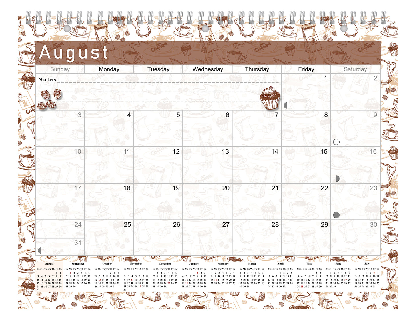2026 - 2027 Academic Year 12 Months Student Calendar 3-Ring Binder (Edition #026)