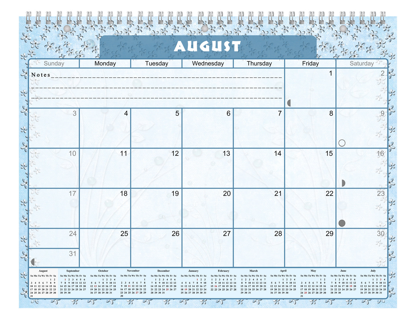 2026 - 2027 Academic Year 12 Months Student Calendar 3-Ring Binder (Edition #011)