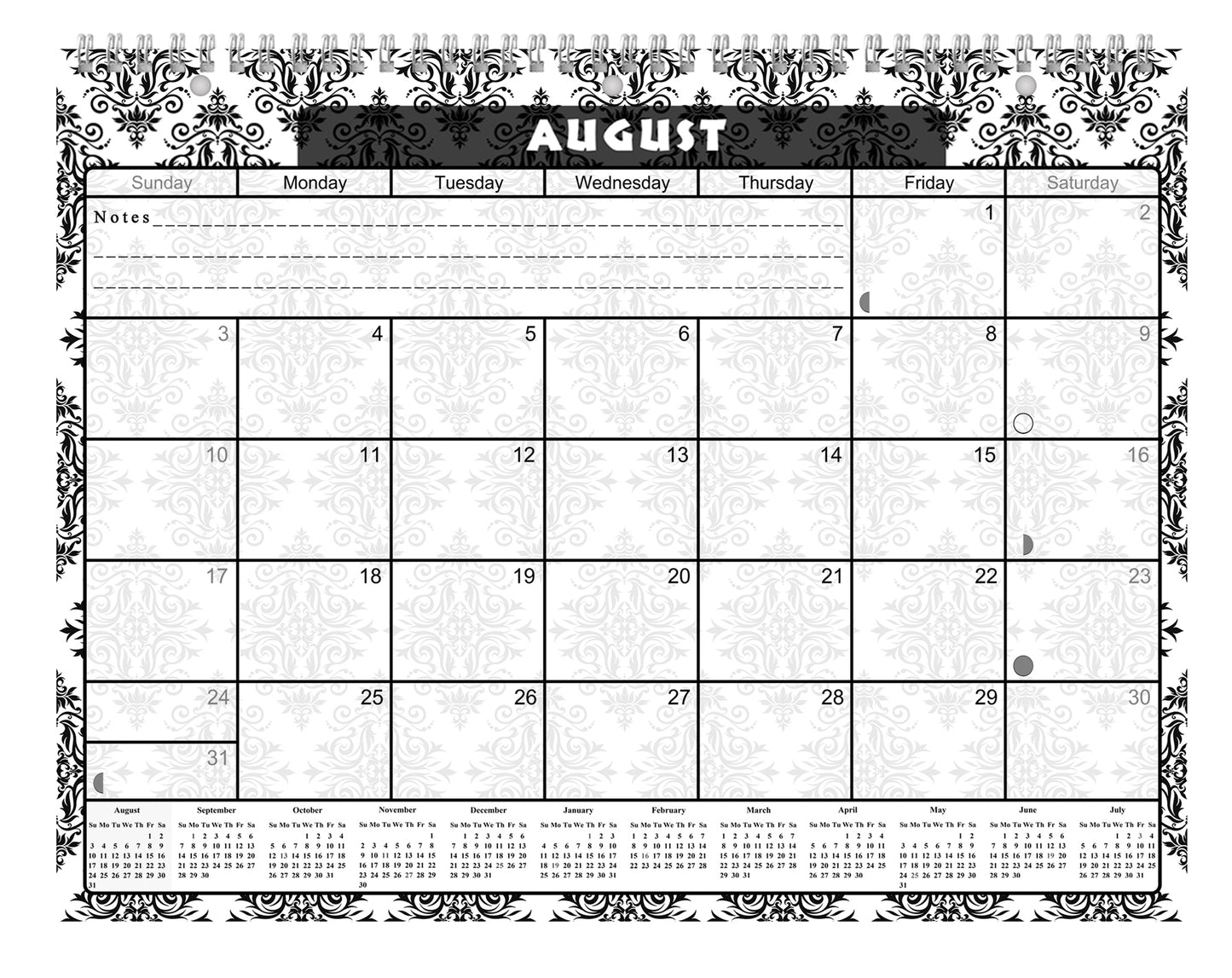 2026 - 2027 Academic Year 12 Months Student Calendar 3-Ring Binder (Edition #09)