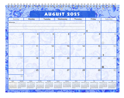 2025 - 2026 Academic Year 12 Months Student Calendar 3-Ring Binder (Edition #024)