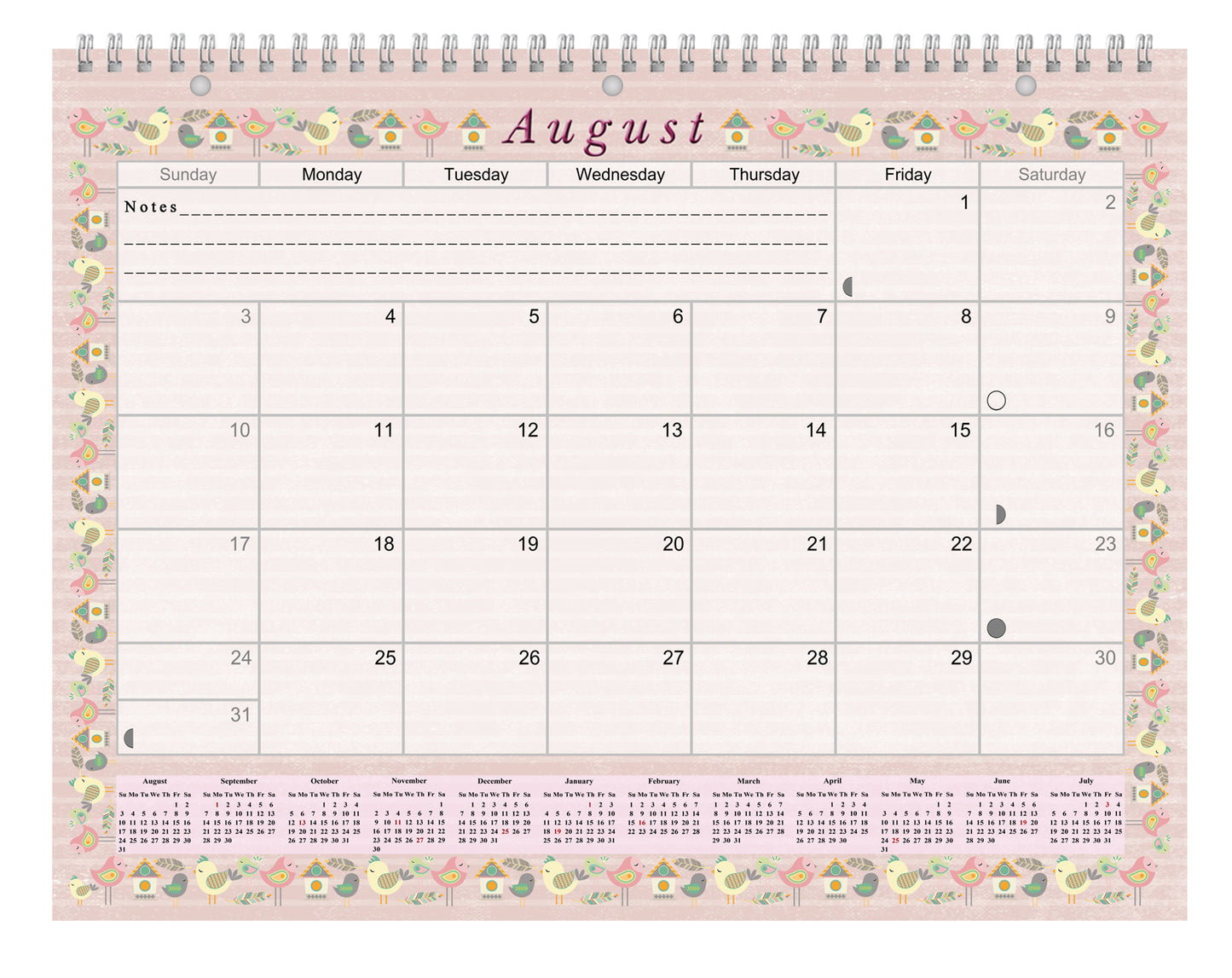 2026 - 2027 Academic Year 12 Months Student Calendar 3-Ring Binder (Edition #02)