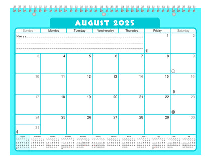 2025 - 2026 Academic Year 12 Months Student Calendar 3-Ring Binder (Edition #06)