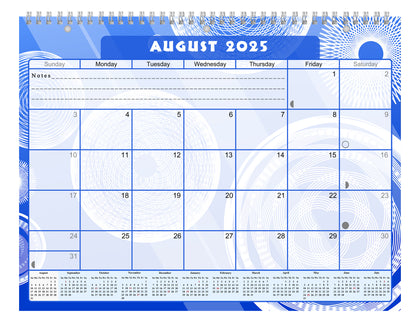 2025 - 2026 Academic Year 12 Months Student Calendar 3-Ring Binder (Edition #013)