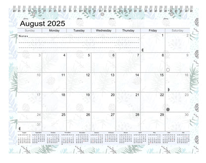 2025 - 2026 Academic Year 12 Months Student Calendar 3-Ring Binder (Edition #01)