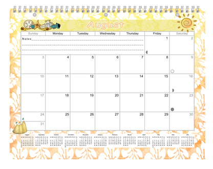 2026 - 2027 Academic Year 12 Months Student Calendar 3-Ring Binder(Edition #03)
