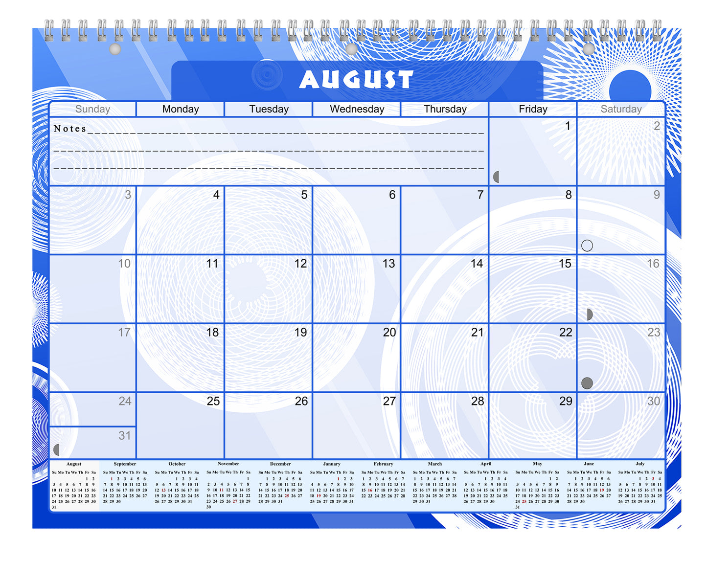 2026 - 2027 Academic Year 12 Months Student Calendar 3-Ring Binder (Edition #013)