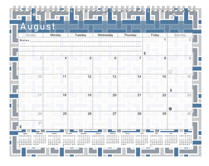 2026 - 2027 Academic Year 12 Months Student Calendar 3-Ring Binder (Edition #014)