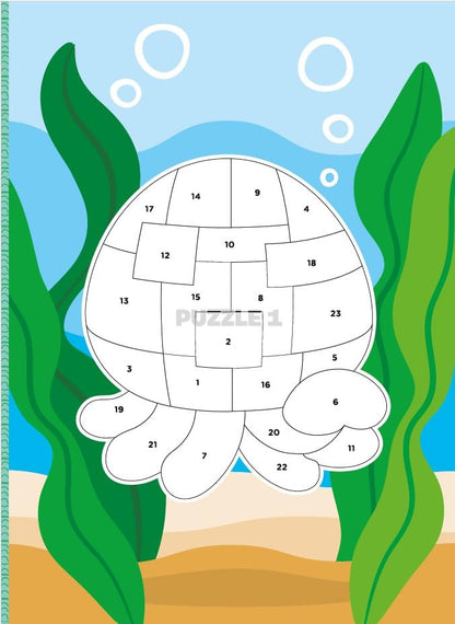Sticker Puzzle-Under the Sea Puzzle Activity Book