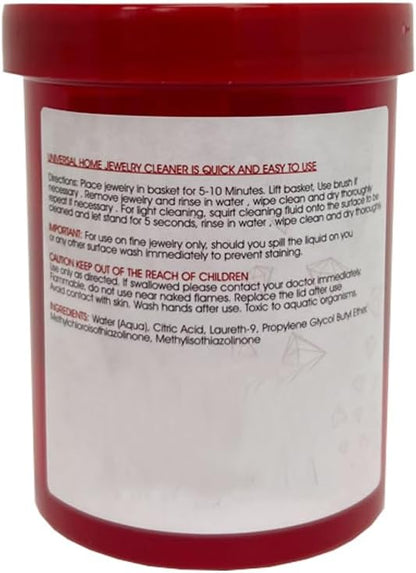 HOMEBRIGHT Jewelry Cleaner Solution for Gold, Silver, Diamond 4.8oz (Set of 2)