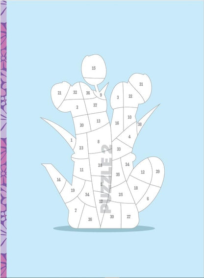 Sticker Puzzle-Flowers Puzzle Activity Book