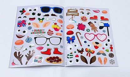 Christmas Sticker Book - (Santa, Cuties, Sweeties, Friends) (Set of 4 Books)