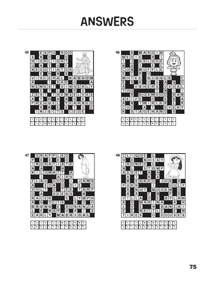 Disney Picture Code Words Crosswords Puzzle Book