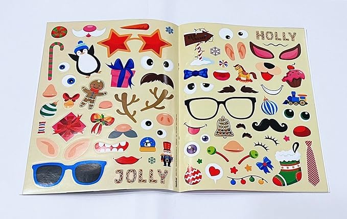 Christmas Sticker Book - (Cuties, Friends) (Set of 2 Books)