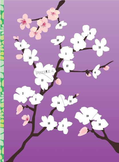 Sticker Puzzle-Flowers Puzzle Activity Book