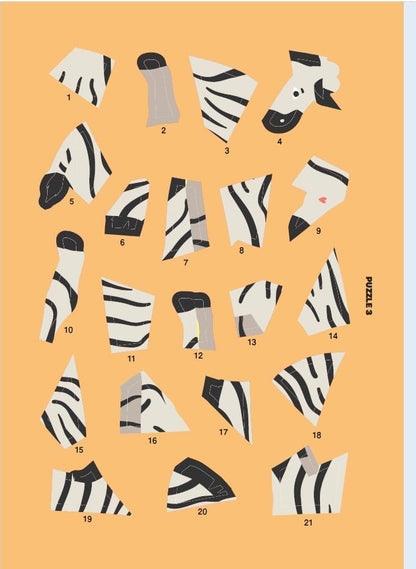 Sticker Puzzle-Wild Animals Puzzle Activity Book