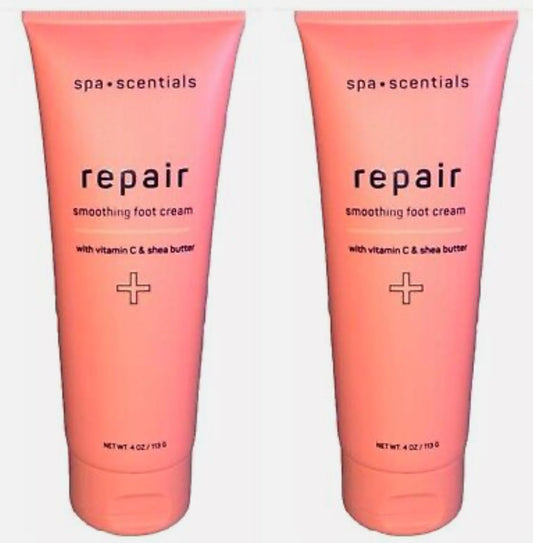 Repair Smoothing Foot Cream with Vitamin C and Shea Butter, 4 oz, Pack of 2