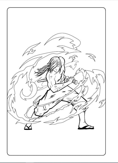 Manga Coloring Book Awesome Coloring Action Kappa Book Publishing Japan