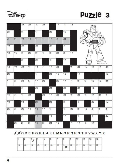 Disney Picture Code Words Crosswords Puzzle Book