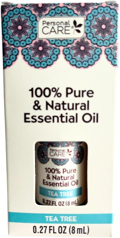Personal Care Pure Tea Tree Essential Oil, 0.27 Fl Oz (Set of 2)