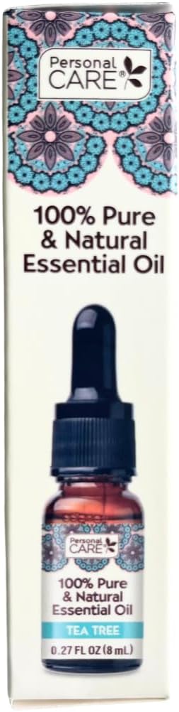 Personal Care Pure Tea Tree Essential Oil, 0.27 Fl Oz (Set of 2)