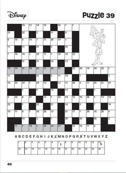 Disney Picture Code Words Crosswords Puzzle Book
