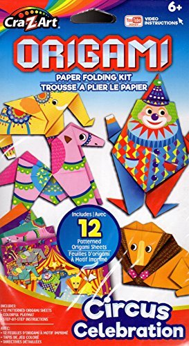 Beginners Origami Paper Folding Kit - YouTube Ready Video Instructions - Circus